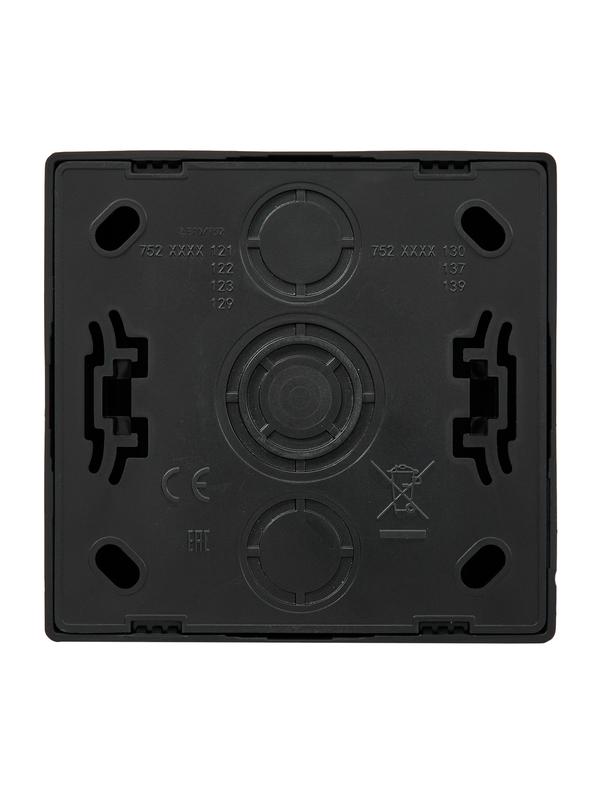  Розетка телефонная 1-м ОП LETO черн. бархат LEZARD 752-4200-137 фото в каталоге от BTSprom.by