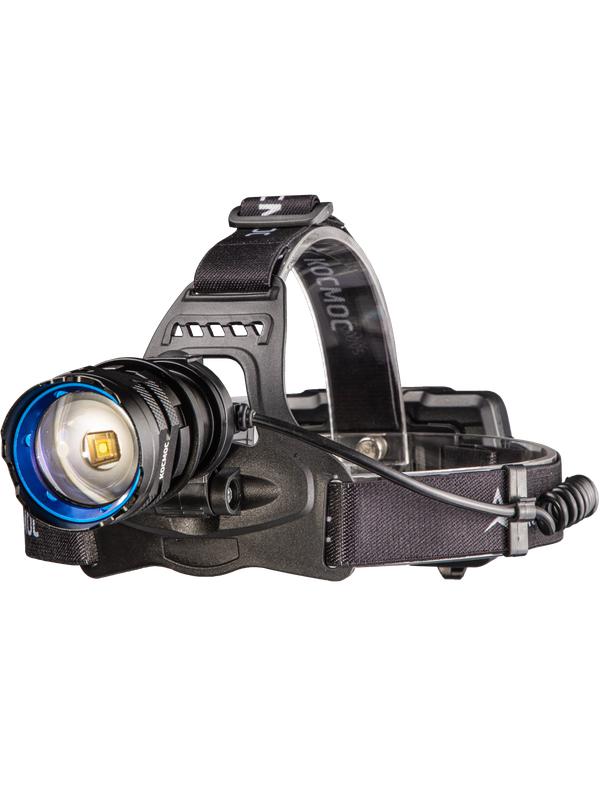 фонарь налобный аккум. 10вт laser led/li-ion18650 3х1200ма.ч алюм. космос (koc854lit) от BTSprom.by