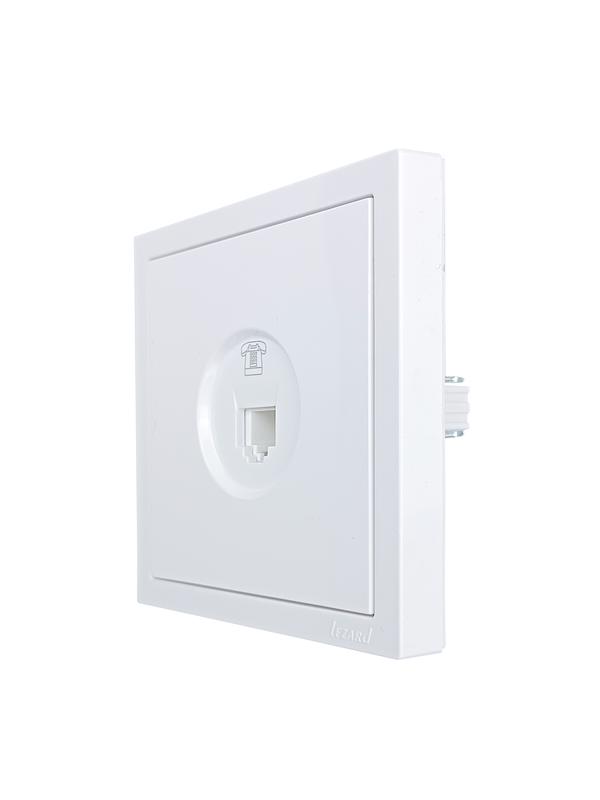  Розетка телефонная евро СП ZIMA IP20 бел. LEZARD 704-0288-137 фото в каталоге от BTSprom.by