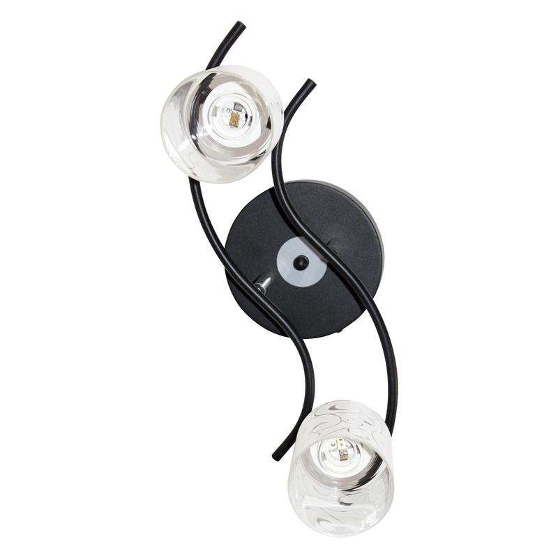  Светильник НПБ 01-2х60-123 "Стиль 121" E27 (плафон 8498) (ИМ) черн. Элетех 1005405037 фото в каталоге от BTSprom.by