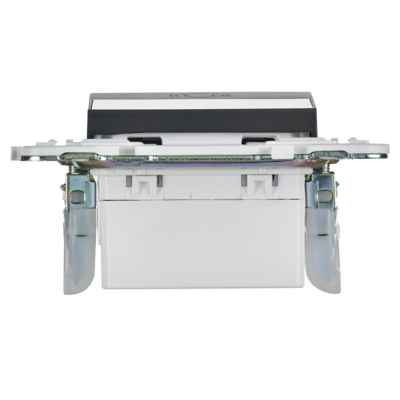  Кнопка звонка SKANDY 10А SK-V17G для отелей с индикацией графит IEK SK-V14-2-10-K53 фото в каталоге от BTSprom.by