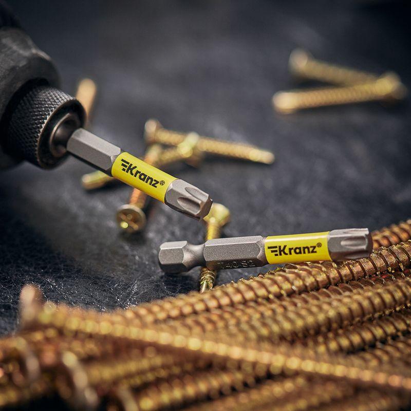  Бита для шуруповерта Torx T40х50мм (уп.2шт) Kranz KR-92-0431-1 фото в каталоге от BTSprom.by
