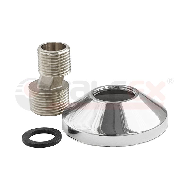 эксцентрик никелированный с декоративной чашкой 3/4дюймх1/2дюйм 25мм (35/1) к valfex vf.670.n.034.012 от BTSprom.by