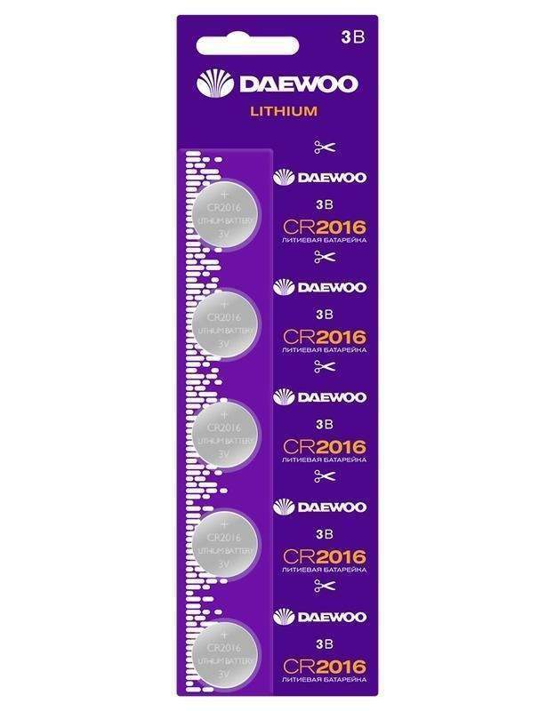 элемент питания литиевый cr2016 3в 2021 bl-5 (уп.5шт) daewoo 5030145 от BTSprom.by