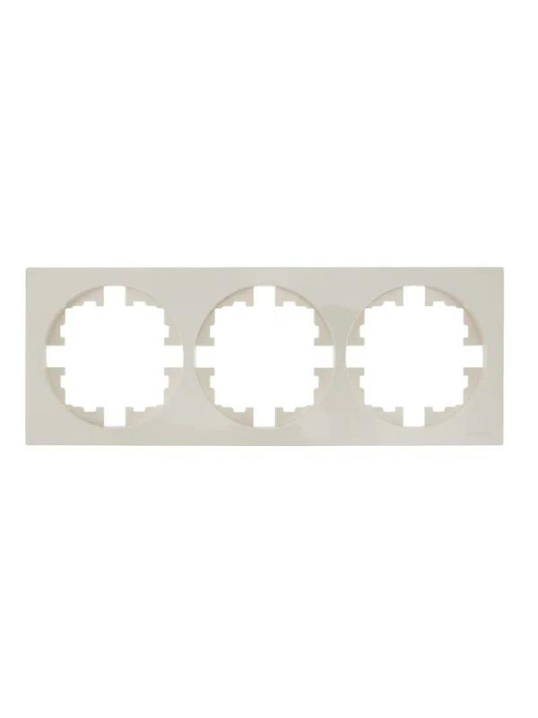 рамка 3-м osen горизонт. квадрат сл. кость lezard 743-9000-148 от BTSprom.by