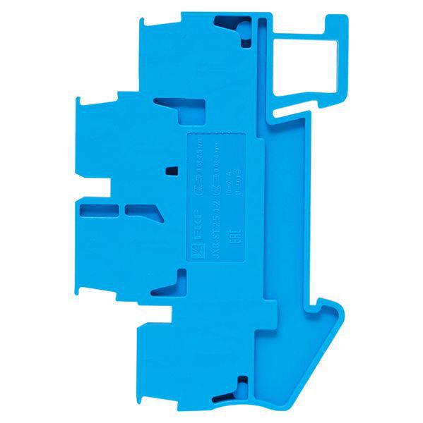  Колодка клеммная ST-2.5 26А пружинная двойн. син. EKF plc-jxb-st-2.5-4-2-blue фото в каталоге от BTSprom.by