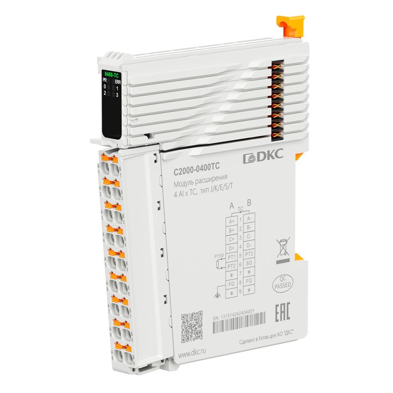 модуль расширения c2000 4 ai - tc тип j/k/e/s/t dkc c2000-0400tc от BTSprom.by