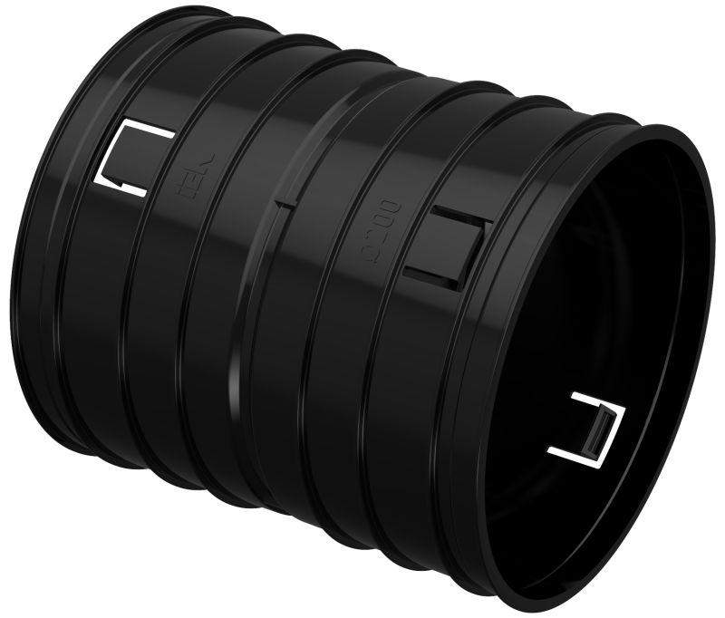 муфта соединительная для двустенной трубы d200мм elasta iek cta12d-m200-k02-r от BTSprom.by