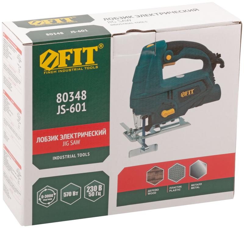  Лобзик 570Вт 0-3000ход/мин 65мм БзП маятник FIT 80348 фото в каталоге от BTSprom.by