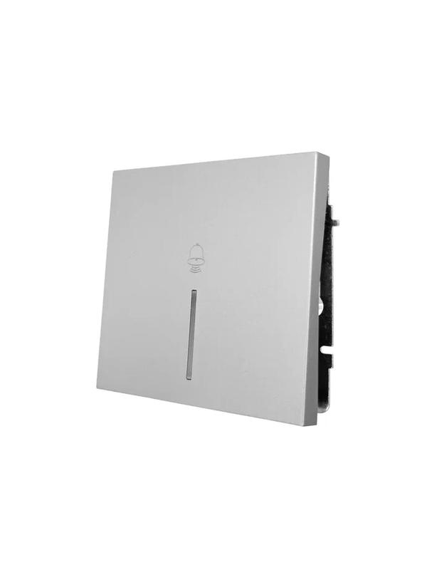  Кнопка звонка с индик. СП ZIMA IP20 безвинт. зажим сер. матов. LEZARD 704-7488-108QC фото в каталоге от BTSprom.by