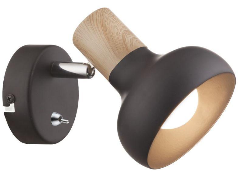 светильник настенно-потолочный спот lorrany 7053-701 1хe14 40вт поворотный с выключателем rivoli б0054690 от BTSprom.by