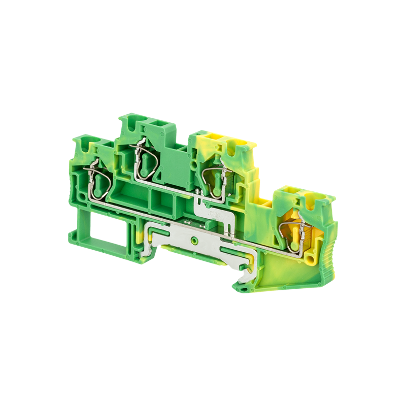 клемма пружинная двухуровневая "земля" 4кв.мм mts-d4pe овен 136884 от BTSprom.by