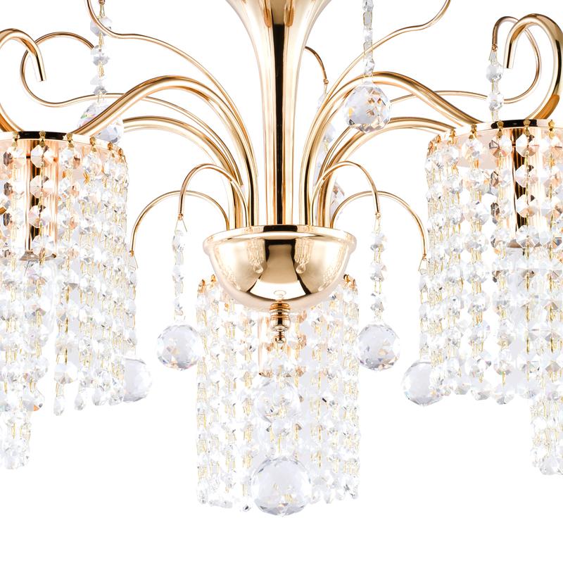  Люстра Leona 40Вт E14х5 IP20 Freya FR1127-PL-05-G фото в каталоге от BTSprom.by