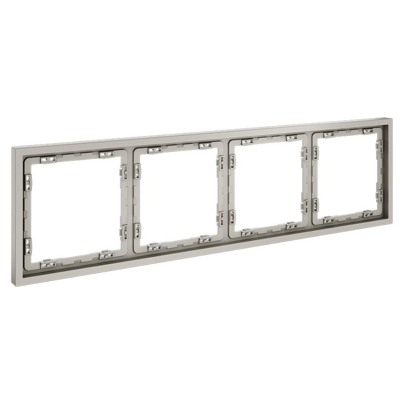  Рамка 4-м S70 пластик. кашемир Voltum VLS100403 фото в каталоге от BTSprom.by