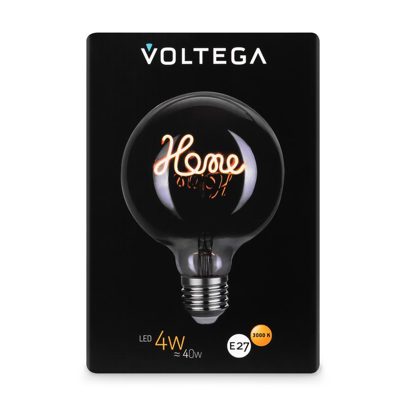 Лампа светодиодная филаментная Loft 271 G125 4Вт 3000К E27 Voltega 8525 фото в каталоге от BTSprom.by