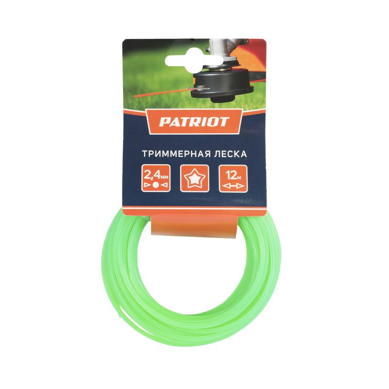 леска d2.4мм l12м 240-12-3 картонный подвес звезда зел. patriot 805205122 от BTSprom.by