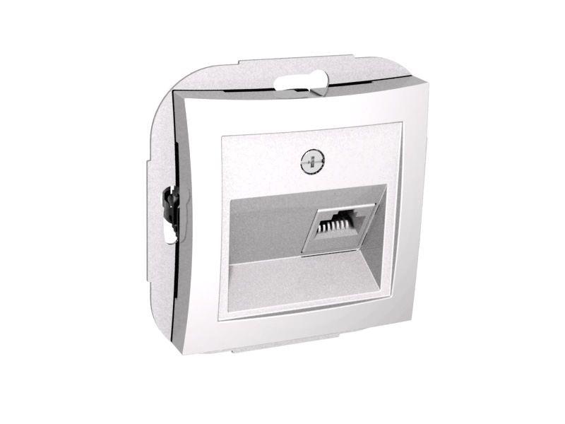  Розетка телефонная СП Дуэт RJ11 механизм бел. SchE WDE000181 фото в каталоге от BTSprom.by