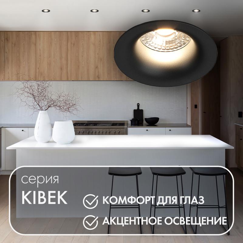 светильник встраиваемый ip20 10вт gu5.3 led черн. пластик denkirs dk3024-bk от BTSprom.by
