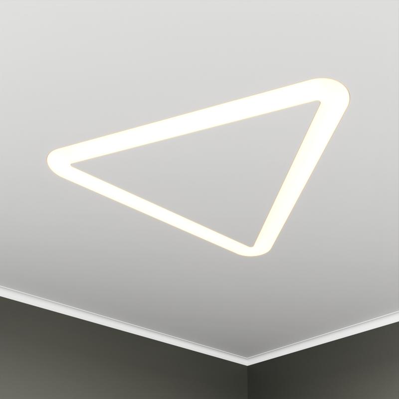 светильник светодиодный rve-lbx-hole-trio-soft-1446-vg 114вт 4000к 1446х1292х110мм s80мм треугольник закругл. с отверст. встраив. под шпаклевку бел. rvelektro rve00003515 от BTSprom.by