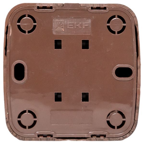  Розетка телевизионная TV 1-м ОП Минск 5-862МГц 75Ом темн. дерево EKF EGA00-027-40 фото в каталоге от BTSprom.by