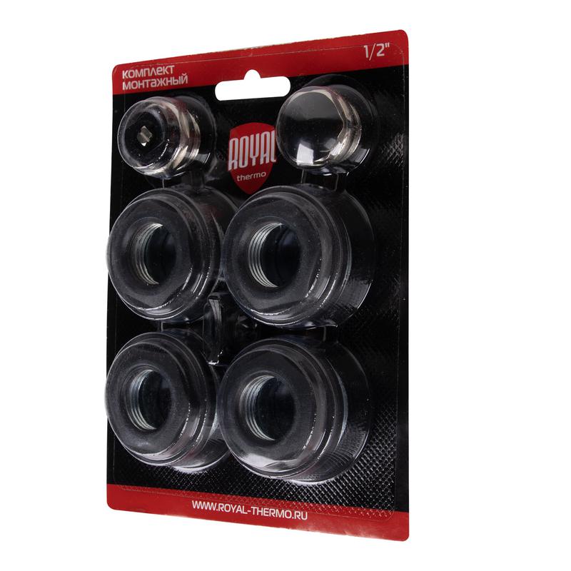 Комплект монтажный 1дюймх1/2дюйм черн. Royal Thermo НС-1614222 фото в каталоге от BTSprom.by
