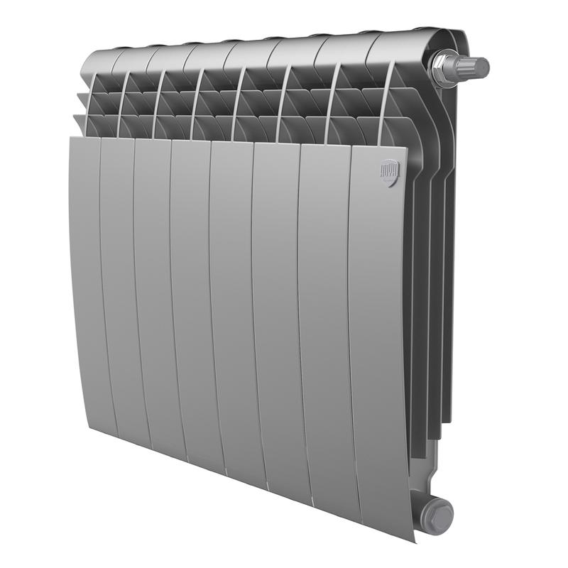 радиатор biliner 500 vr80 8 секц. биметал. silver satin royal thermo нс-1506316 от BTSprom.by