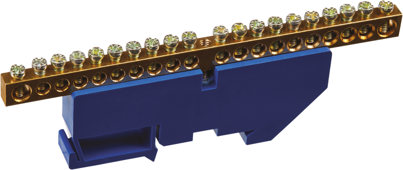 шина нулевая 90 721 obb-m69-20d-b на din-изоляторе онлайт 90721 от BTSprom.by