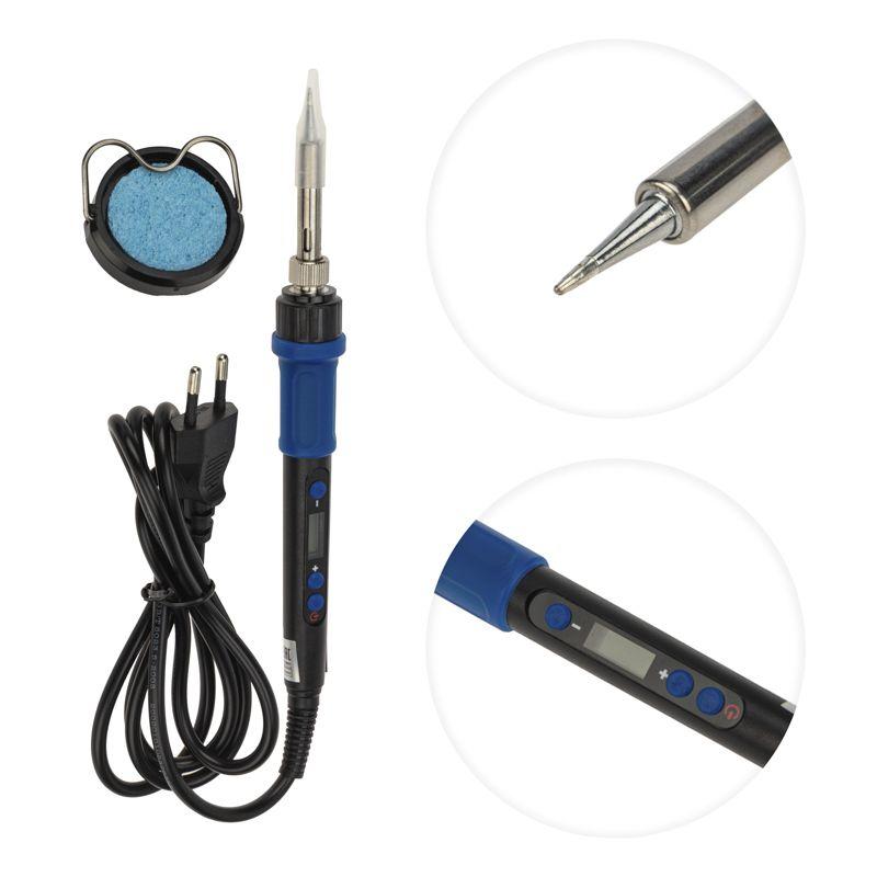  Паяльник цифровой с керам. нагревателем 65Вт 220В темп. 200-500 °C Rexant 12-0620 фото в каталоге от BTSprom.by