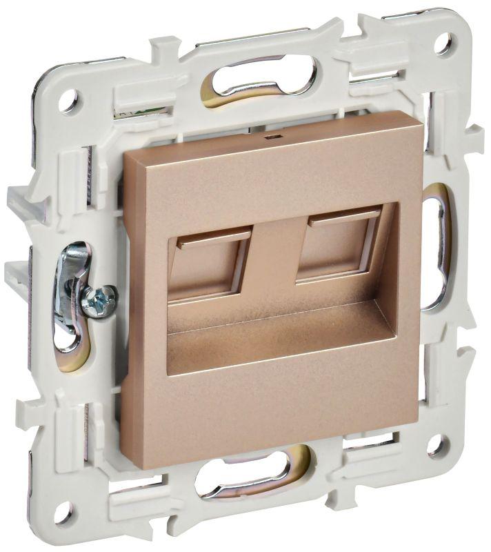 розетка компьютерная двойн. rj45 кат.6 skandy sk-k04sa песочн. iek sk-k20-2-k98 от BTSprom.by