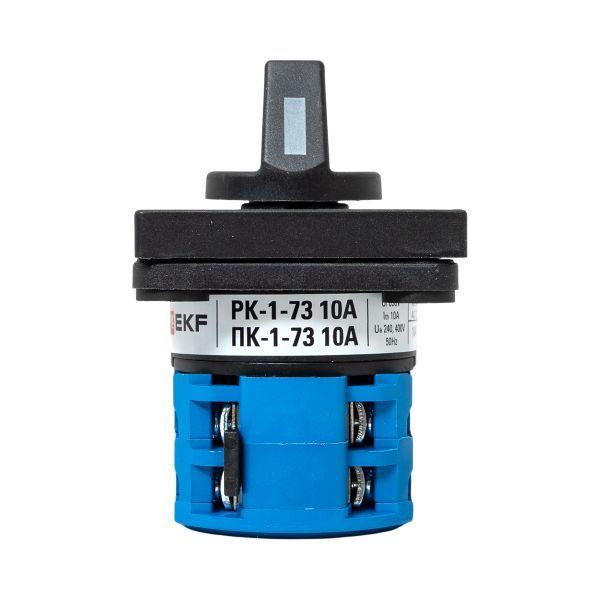  Переключатель кулачковый ПК-1-73 3п 10А для вольтметра линейное напряжение PROxima EKF pk-1-73-10 фото в каталоге от BTSprom.by