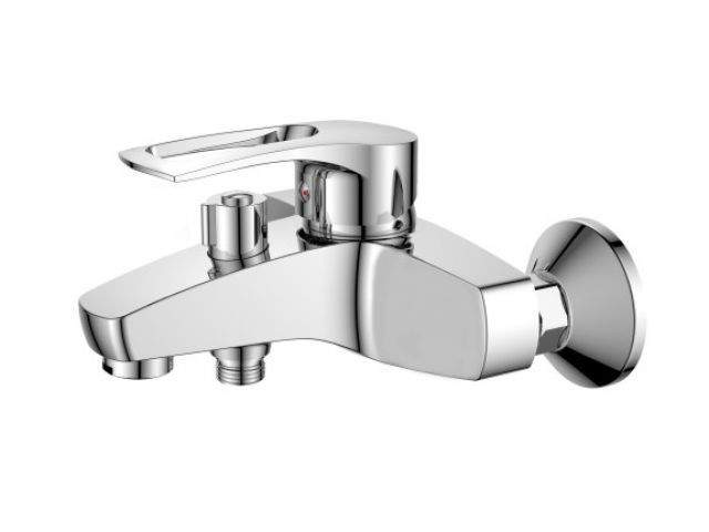 смеситель для ванны d40-a, серия 320, econoce (короткий излив, длина 155 мм, лейка и шланг в комплекте, монолитный) ec0321 от BTSprom.by