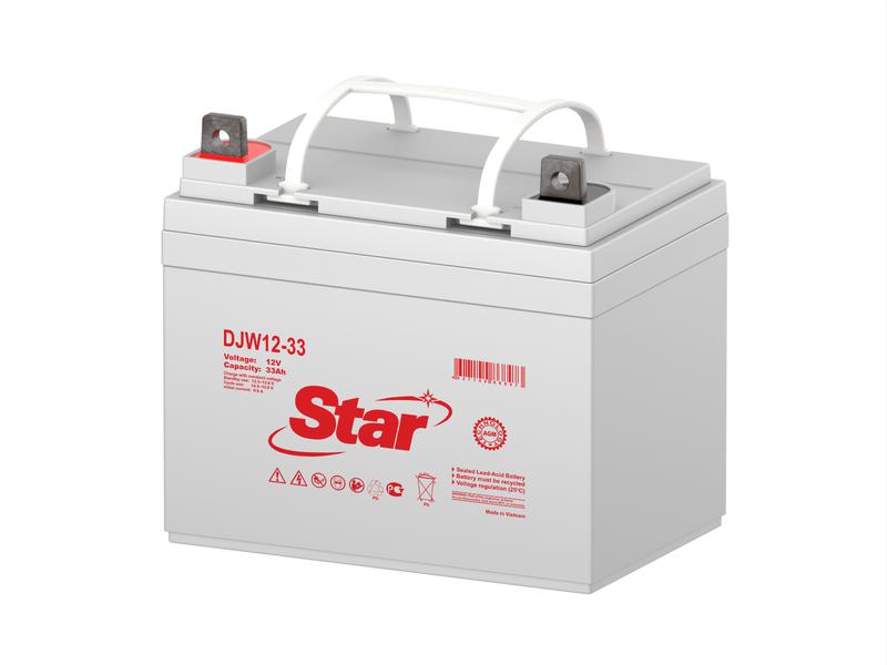 аккумулятор 12в 33а.ч star djw12-33 от BTSprom.by