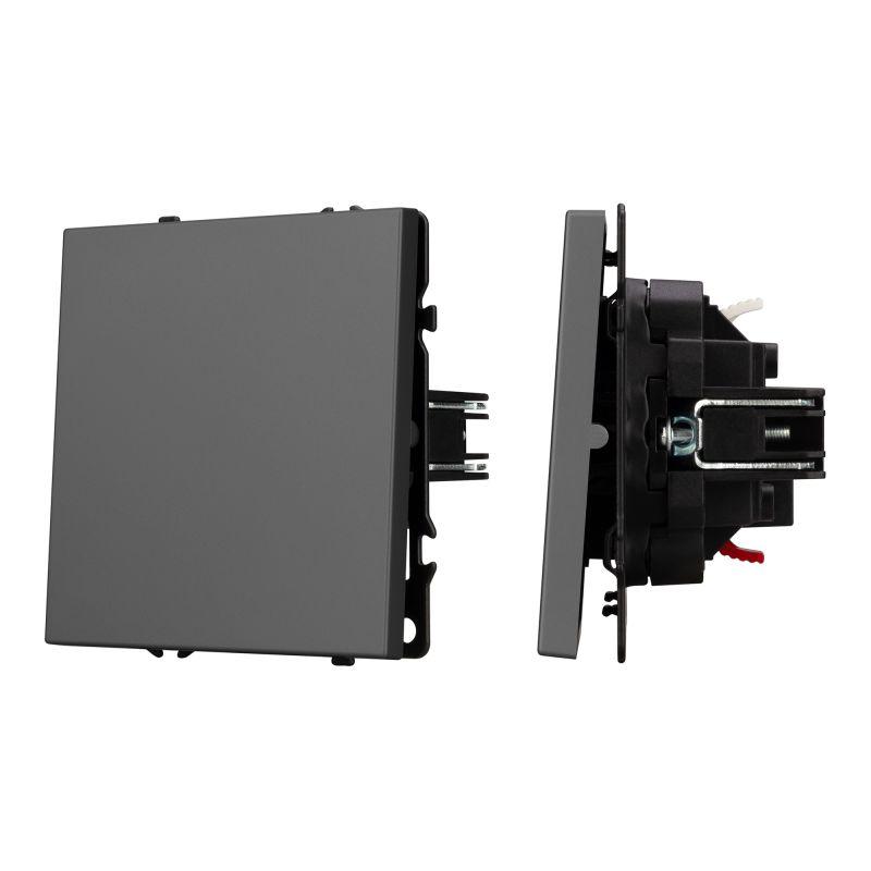 выключатель проходной 1-кл. swt-nobe-mkp1-sfpl-gr 10а 230в механизм arlight 054248 от BTSprom.by