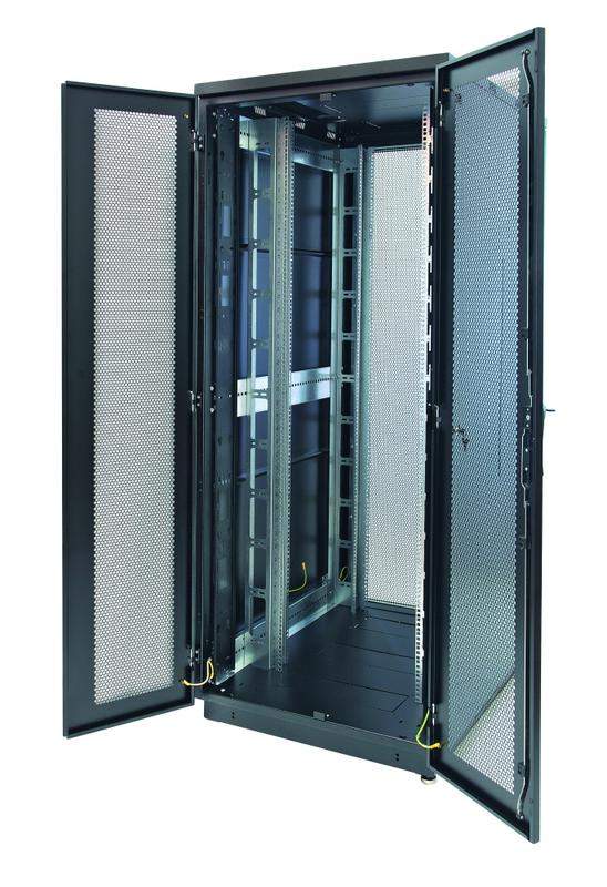шкаф racknet s3000 47u 800х1000 передн. дверь перфорир. двухстворчат.; задн. дверь перфорир. двухстворчат. черн. eurolan 60f-47-8a-35bl от BTSprom.by
