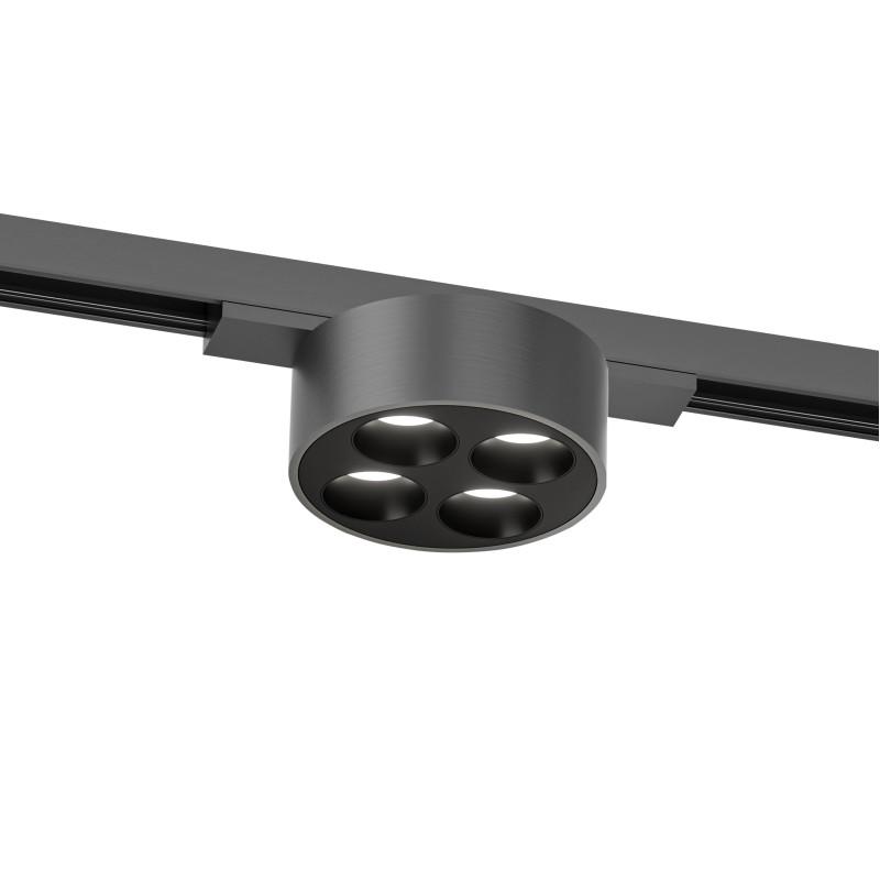 светильник для трека shine grill со светодиодом d74хh28 48в dc 6вт ra=90 3000к ip20 темный никель алюм. denkirs dk5772-dn от BTSprom.by