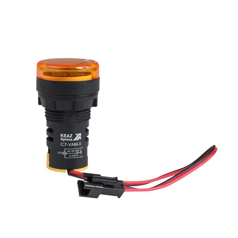 индикатор тока и напряжения optisignal compact d22 с7-vam-5 желт. 50-500в ac/0-100а ad22vam кэаз 375700 от BTSprom.by