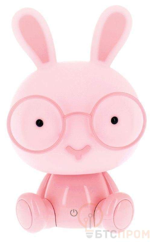 Светильник настольный KD-892 C14 LED 3Вт диммир. кабель USB+ адаптор 220В/5В заяц в очках роз. Camelion 13894 фото в каталоге от BTSprom.by  Светильник настольный KD-892 C14 LED 3Вт диммир. кабель USB+ адаптор 220В/5В заяц в очках роз. Camelion 13894 фото в каталоге от BTSprom.by