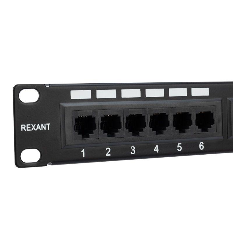  Патч-панель 19дюйм кат.5E 24 порта RJ45 черн. Rexant 04-0021 фото в каталоге от BTSprom.by