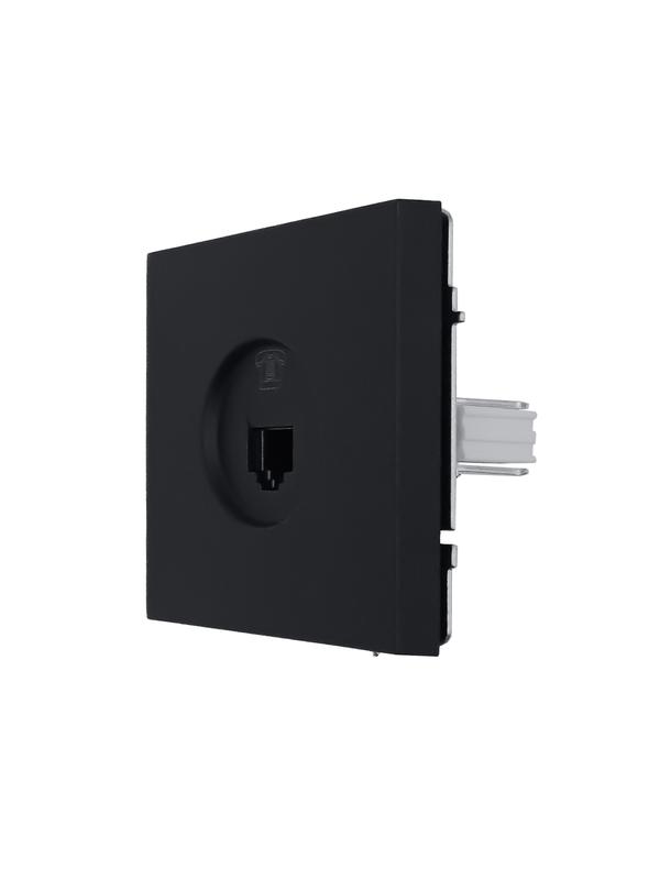  Розетка телефонная евро СП ZIMA IP20 черн. бархат LEZARD 704-4288-137 фото в каталоге от BTSprom.by