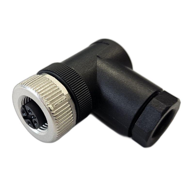 разъем м12 5a гнездовой винт пластик. угловой резьба pg9 каб. часть сцм120018-05a стэз 185200138 от BTSprom.by