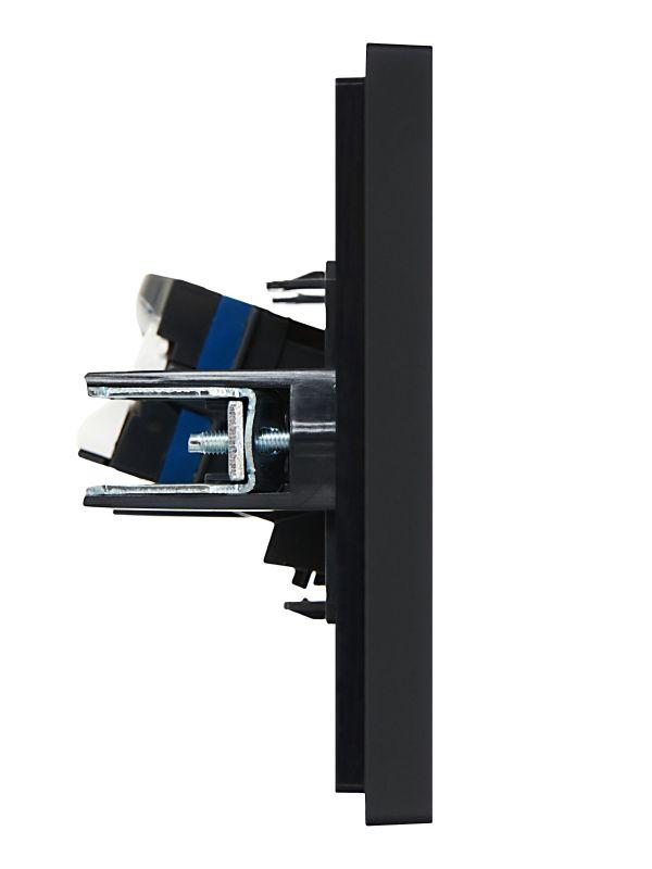  Розетка компьютерная RJ45 кат.6 FORTE&PIANO FP131 черн. IEK FP-K10-2-K02 фото в каталоге от BTSprom.by