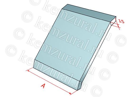 Крышка для угла для поворота трассы вниз на 90град. сталь 1.2мм КЛс 200-90 УТ1.5 КЭМЗ 118 201104 14 от BTSprom.by