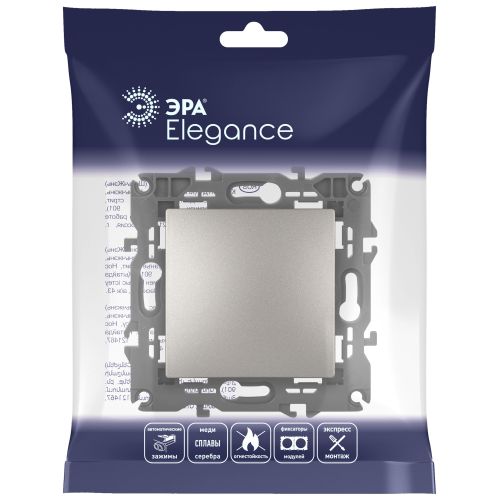  Выключатель Elegance 14-1101-16 250В 10АХ титан Эра Б0065782 фото в каталоге от BTSprom.by