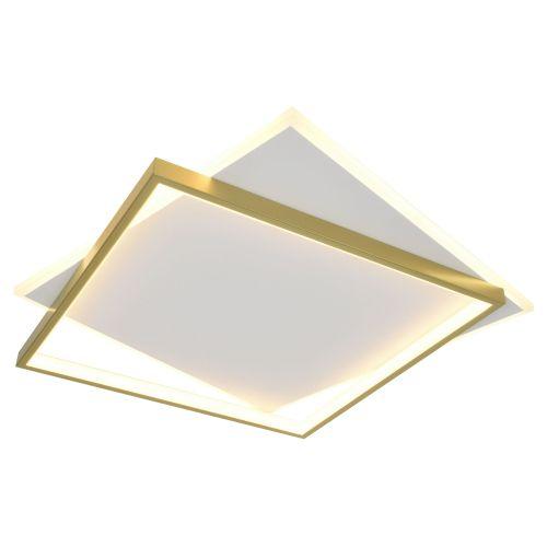 светильник светодиодный lima cll-1-82-rc wh +gd 82вт 3000к-6000к с пультом ду 500х500х55 бел./зол. эра б0069755 от BTSprom.by