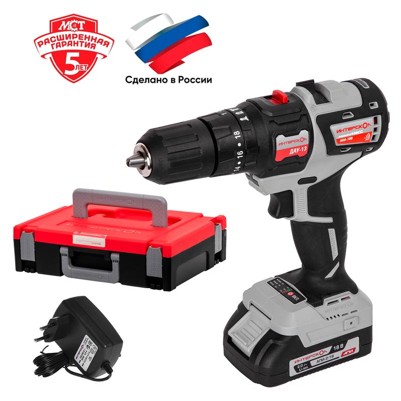 набор инструмента мультимакс 18 (модуль привода мм-18в модуль дрели дау-13 2 акб 2.0а.ч заряд. устр. мультибокс) интерскол 755.2.2.44 от BTSprom.by