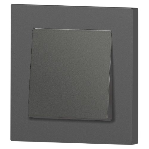  Кнопка Accent 6-109-07 10А-250В IP20 СУ графит Intro Б0063617 фото в каталоге от BTSprom.by