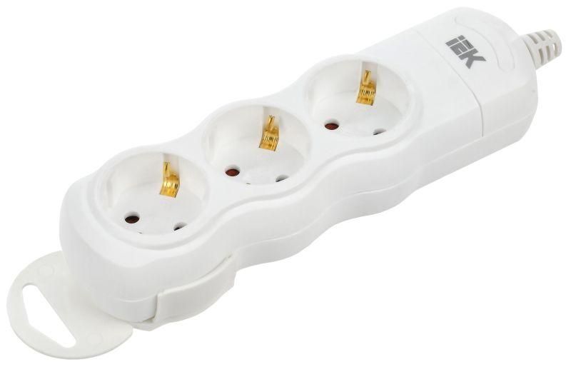 колодка удлинителя 3-мест. с заземл. рпр03 iek wyp10-d-kp-16-03-zs-k01 от BTSprom.by