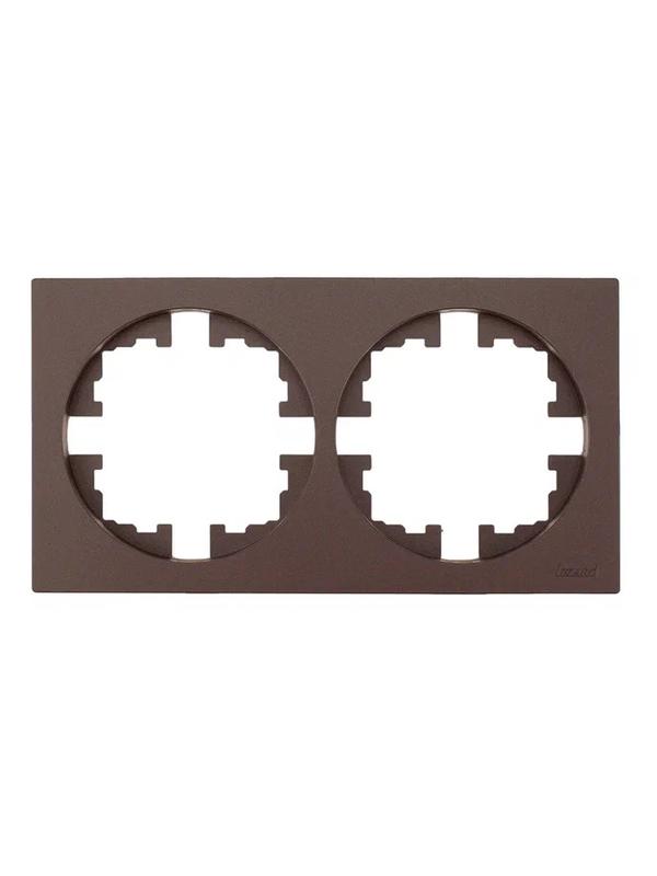 рамка 2-м osen горизонт. квадрат шоколад lezard 743-7300-147 от BTSprom.by