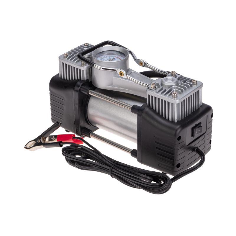  Компрессор автомобильный усиленный двухпоршневой в кейсе с набором инструментов (60л/мин 10 АТМ) Rexant 80-0524 фото в каталоге от BTSprom.by