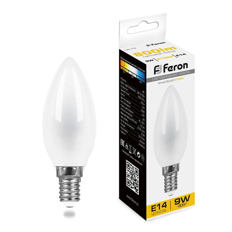 лампа светодиодная 9вт 230в e14 2700к матов. lb-73 feron 25955 от BTSprom.by
